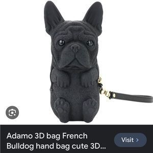 Authentic Adamo 3D French Bulldog clutch